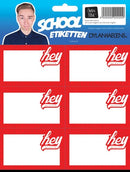 Etiketten Dylan Haegens Hey - 18 stuks - Kaftpapier Dylan Haegens