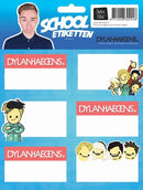 Etiketten Dylan Haegens Team - 18 stuks - Kaftpapier Dylan Haegens