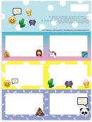 Etiketten Emo Fun 18 stuks Kaftpapier Stationery Team Emofun