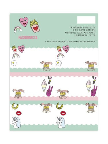 etiketten Fashionista 18 stuks