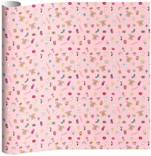 Kaftpapier Fashionista 2x vel 100x70 cm Kaftpapier Stationery Team Fashionista