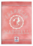 Schrift Franklin Marshall pink A4 geruit - Schoolschrift Stationery Team Franklin & Marshall