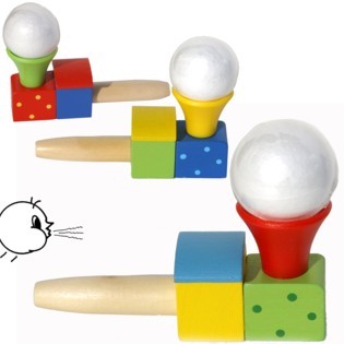 Houten blaasspelletje