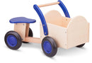 Bakfiets New Classic Toys blauw/blank 37x63x28 cm Loopfiets New Classic Toys