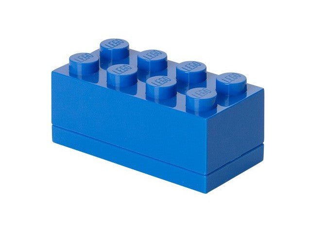 mini-opbergsteen 8 noppen 4,6 x 9,2 cm polypropeen blauw