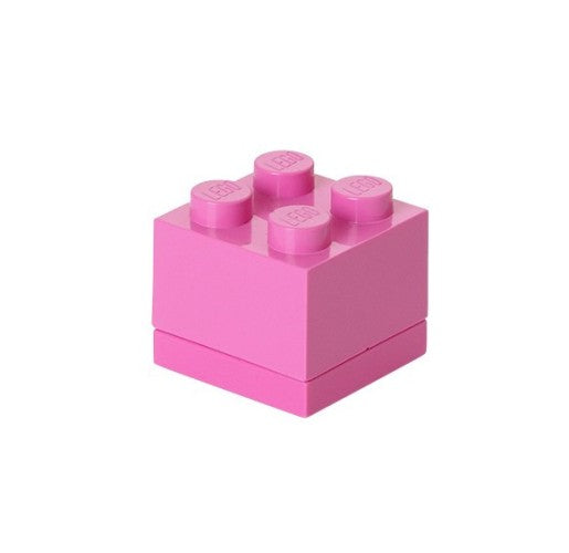 Opbergbox LEGO MINI - brick 4 roze - LEGO License