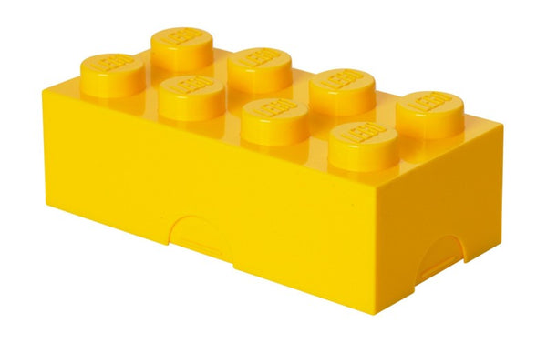 Lunchbox LEGO - brick 8 geel LEGO License