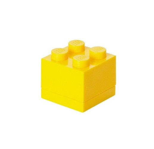 Opbergbox LEGO MINI - brick 4 geel - LEGO License
