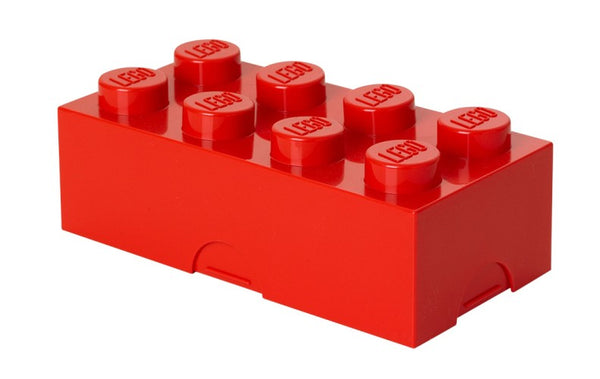 Lunchbox LEGO - brick 8 rood LEGO License
