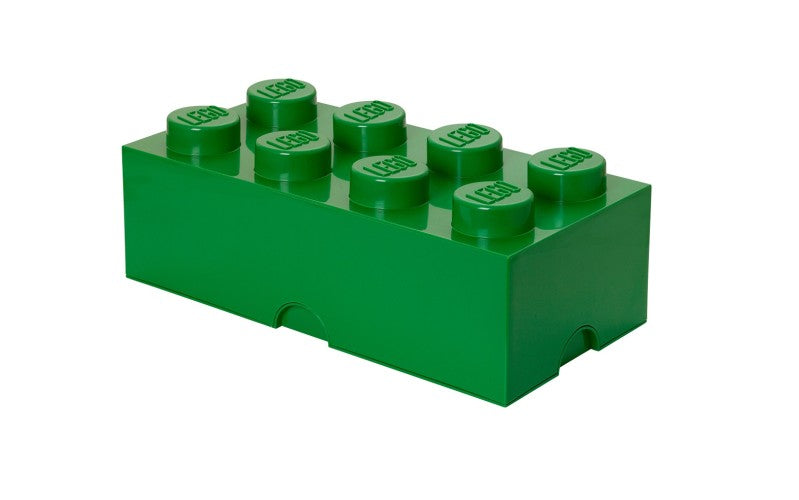 mini-opbergsteen 8 noppen 4,6 x 9,2 cm polypropeen groen