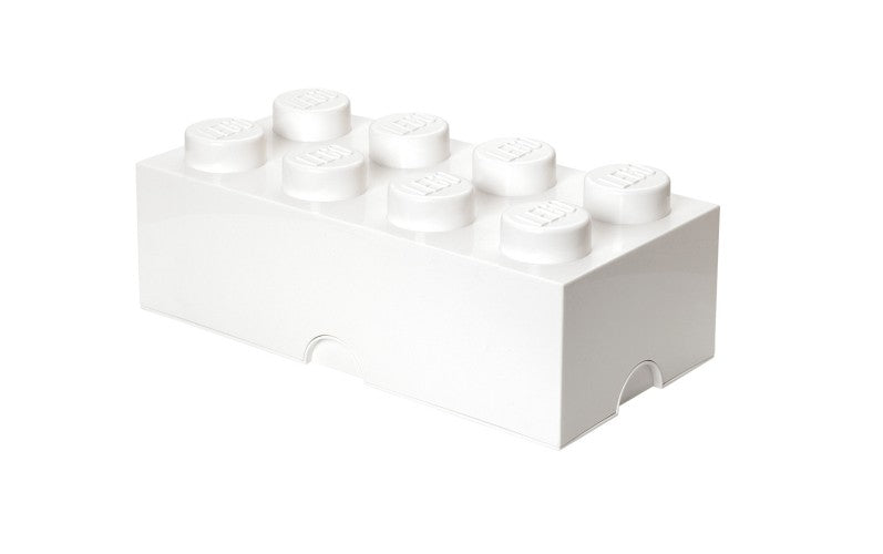 LEGO Opbergbox: mini brick 8 wit
