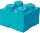 Opbergbox LEGO DESIGN - brick 4 blauw AZUR - LEGO License