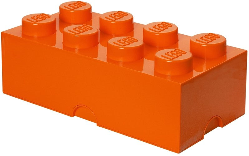 opbergsteen 8 noppen 25 x 50 cm polypropyleen oranje