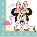Servetten Minnie Mouse 33x33 cm - 20 stuks - Feestartikelen Disney Minnie Mouse