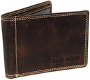 Creditcardhouder leder Wild donkerbruin - 10x1x7 cm - Portemonnee Mtrendz