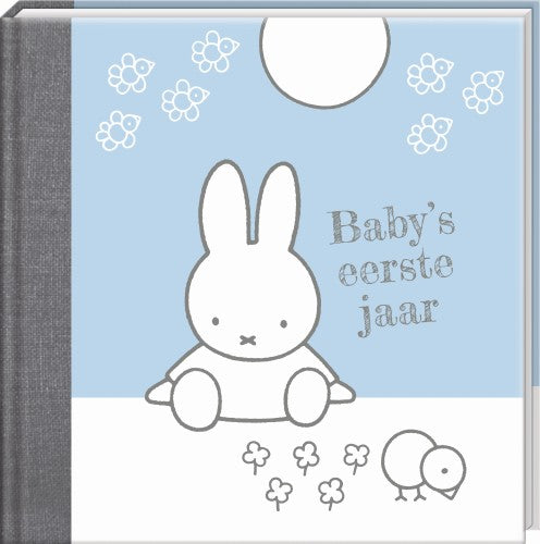 Boek Baby eerste jaar Nijntje - blauw Nijntje