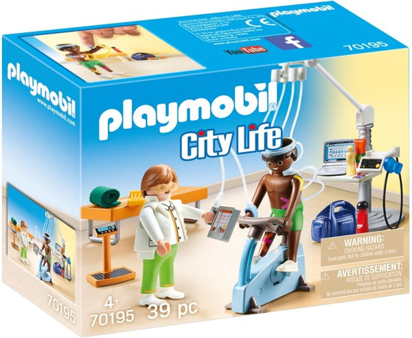 Playmobil 70195 City Life Physiotherapeut met 2 Figuren + Accessoires