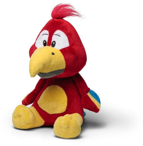 knuffelpapegaai ZooFriends 25 cm polyester rood