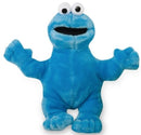 Pluche Sesamstraat - Koekiemonster 21 cm - Knuffelpop Sesamstraat