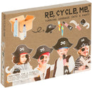 Knutselpakket Re-Cycle-Me - feestje voor 4 piraten - Knutselset Plakken Re-Cycle-Me
