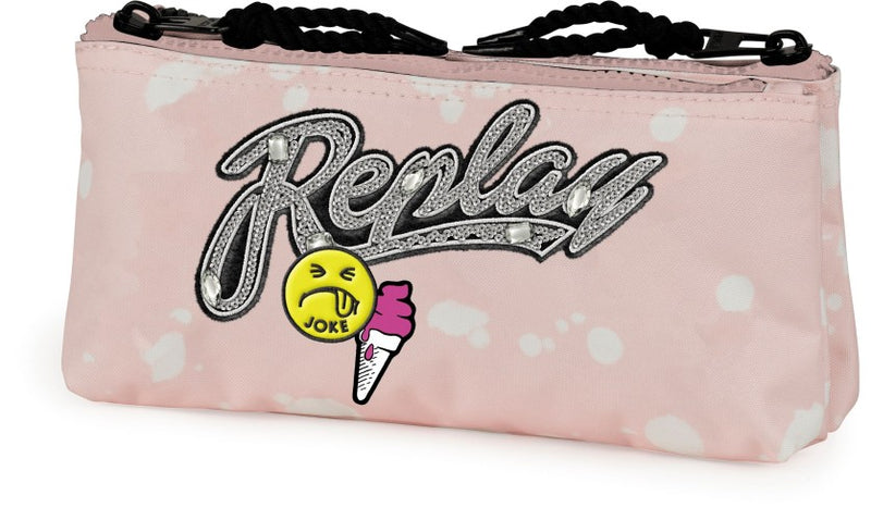 Etui Replay Girls pink - 10x21x6 cm Stationery Team Replay