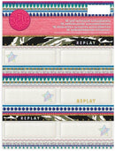 Etiketten Replay Fashion - 18 stuks - Kaftpapier Stationery Team Replay