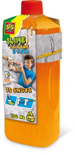 SES Creative Slime Battle Navulling Neon Oranje 750 ml