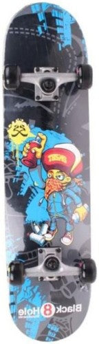 Skateboard zwart Hole Move Graffity 79 cm/ABEC7 Skateboard Move