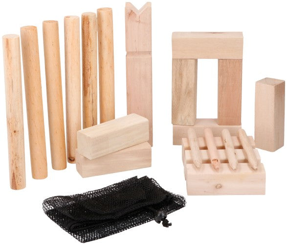 Houten Kubb Werpspel, 21dlg.