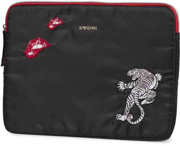 Tablet sleeve Supertrash black - 25x33x2cm - Hoesje Tablet Stationery Team Supertrash