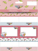 Etiketten Awesome Girls - 18 stuks - Kaftpapier Stationery Team Awesome