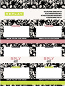 Etiketten Replay Girls - 18 stuks - Kaftpapier Stationery Team Replay
