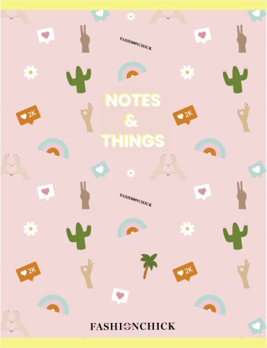 Schrift Fashionchick Girls A4 geruit - Schoolschrift Stationery Team Fashion Chick