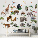 Muursticker Jungle Walltastic - 82 stickers Walltastic