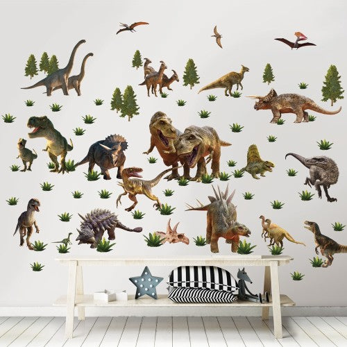 Muursticker Dino's Walltastic - 82 stickers Walltastic