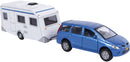 2-Play Die-cast Mitsubishi Auto met Caravan, 29cm