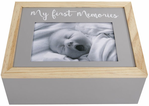 Opbergbox My First Memories hout - 24x19x9 cm