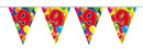 Vlaggenlijn ballonnen - 9 jaar - 10 meter - Feestartikelen