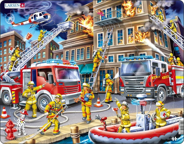 legpuzzel Maxi de brandweermannen 45 stukjes