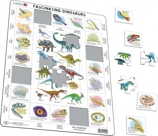 legpuzzel Machtige Dinosaurussen junior 35 stukjes