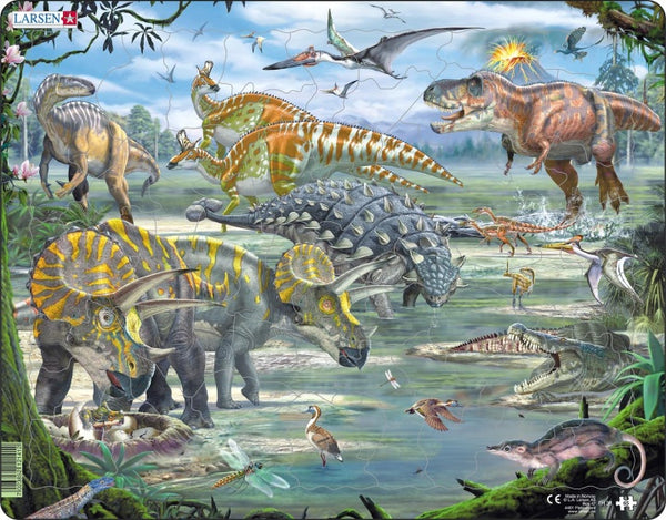 legpuzzel Maxi Dinosauriërs 65 stukjes