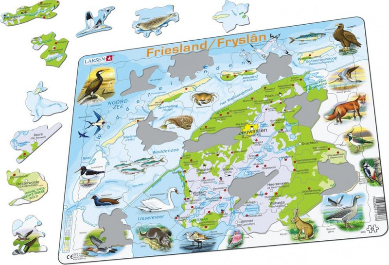 legpuzzel Maxi Friesland junior karton 64 stukjes