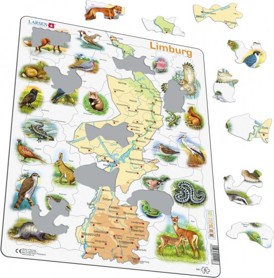 legpuzzel Maxi Limburg junior karton 60 stukjes