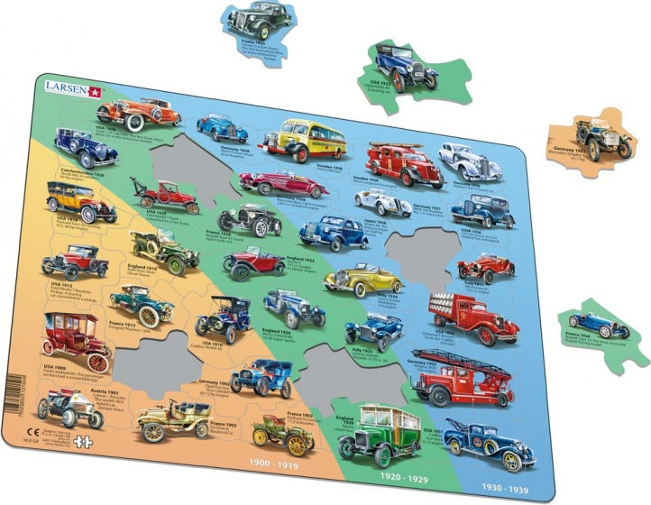 legpuzzel Maxi Historie Auto's junior 42 stukjes