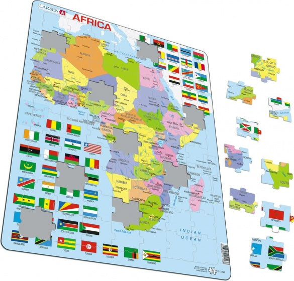 legpuzzel Maxi Afrika junior karton 70 stukjes