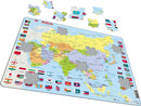 Larsen Legpuzzel Kaart Azie met Vlaggen, 70st.