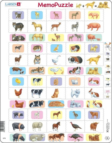 legpuzzel Maxi Ouder- en babydieren junior 40 stukjes