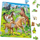 Larsen Legpuzzel Dieren - Paarden, 65st.