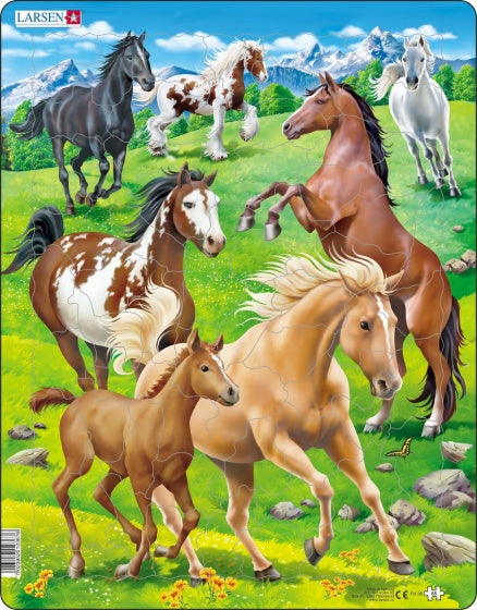 Larsen Legpuzzel Dieren - Paarden, 65st.