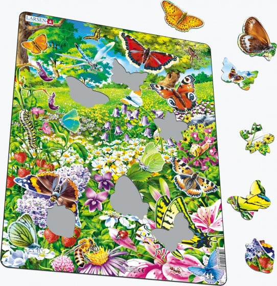 legpuzzel Maxi Vlinders junior karton 42 stukjes